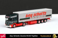 Herpa 146197 Kay Schultz Scania R144 Topline schuifzeiltrailer