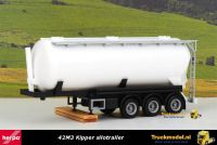 Herpa 075848-002 Feldbinder 42M3 Kipper silotrailer met zwart chassis