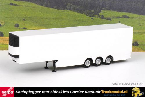 Herpa 076692 Koeloplegger met sideskirts Carrier koelunit