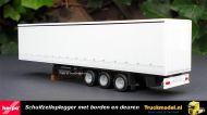Herpa 076944 Schuifzeiloplegger met borden en deuren wit