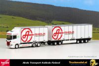 Herpa 315678 Ahola Transport Finland Scania NG R Highline 25 meter kasten combi