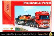 011 Spreen De Lier Scania R5 Topline Jeepdolly dieplader puzzel van 1000 stukjes