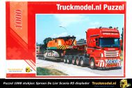 011 Spreen De Lier Scania R5 Topline Jeepdolly dieplader puzzel van 1000 stukjes