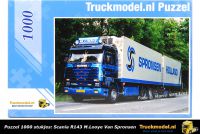 001 M Looye Van Spronsen Scania R143 Wipkar koelcombi Puzzel van 1000 stukjes