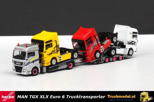 Herpa 308595 MAN TGX XLX Euro 6 Trucktransporter