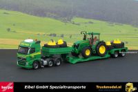 Herpa 304115 Eibel Volvo FH dieplader John Deere tractor