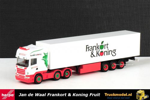 Herpa 154680 Jan de Waal Transport Scania R Topline koeltrailer