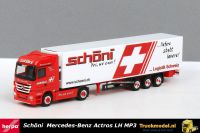 Herpa 155007 Schoni Transport AG Mercedes Actros LH MP3 Koeloplegger