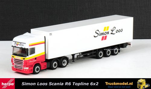 Herpa 158664 Simon Loos Scania R6 Topline koeloplegger