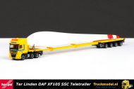 Herpa 159999 Ter Linden Daf XF105 SSC Teletrailer plus lading