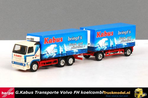 Herpa 185936 G.Kabus Volvo FH16 Koelcombinatie