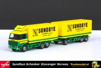 Herpa 229890 Sundbye Schenker Scania 143 Topline huifcombi