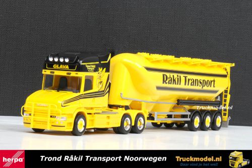 Herpa 301206 Rakil Transport Scania T Topline 6x4 bukloplegger