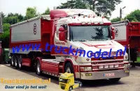 Willy Ceusters Transport Scania T144 kippertrailer foto