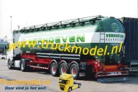 Verhoeven Keerbergen Scania 164 TL kippersilotrailer achterkantfoto