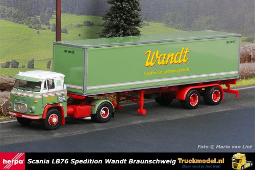 87MBS026000  Scania LB76 Gesloten oplegger Spedition Wandt