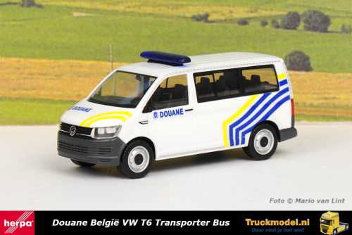 Herpa 095396 Douane Belgium Volkswagen T6 Bus