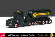 Herpa 145664 MST Freund Scania T124 Onderlosser bulkoplegger