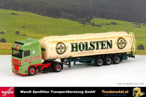 Herpa 148757 Wandt Holsten Daf 95XF SSC Tankoplegger
