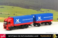 Herpa 150941 Wim Bosman Daf CF Space Cab Huifwisselbakken combinatie