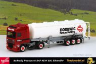 Herpa 188722 Bodewig Transporte Daf 95XF SSC kipper silotrailer