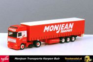 Herpa 234528 Monjean Transporte DAF 95XF SSC Schuifzeiltrailer