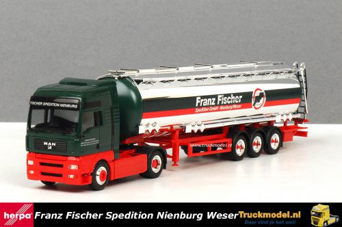 Herpa 246606 Franz Fischer Nienburg Weser MAN TGA Tanktrailer