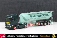 Herpa 302746 H.Freund Mercedes Bigspace Onderlosser Bulkoplegger