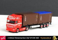 Herpa 303811 J.Holzel Vogt Tex DAF XF105 SSC 2x20ft containertrailer