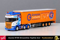 Herpa 304146 Grampian Continental Scania R730 schuifzeiltrailer