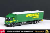 Herpa 304184 Offergeld Logistik Mercedes Actros Streamspace schuifzeiloplegger