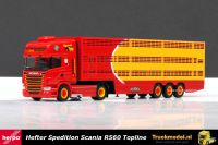 Herpa 304344 Spedition Hefter Scania R Topline Veetrailer