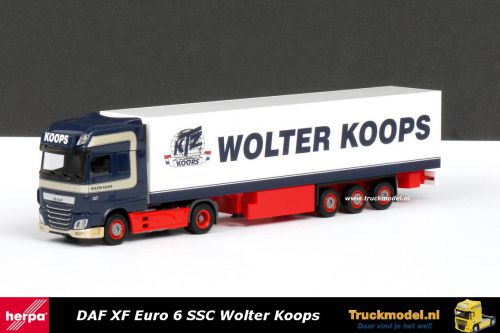 Herpa 305907 Wolter Koops DAF XF Euro 6 Super Space Cab koeloplegger