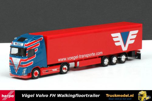 Herpa 305921 Vogel Volvo FH4 Walkingfloortrailer