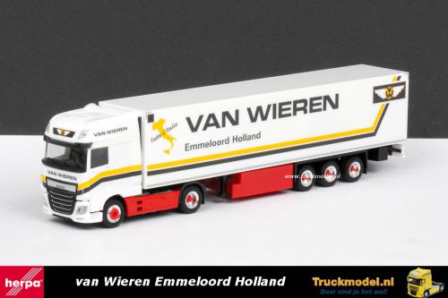 Herpa 306256 Van Wieren Emmeloord DAF XF Euro 6 Super Space Cab koeloplegger