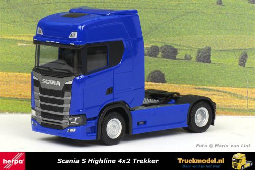 Herpa 306768-002 Scania S Highline 4x2 Trekker Blauw