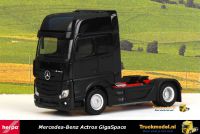 Herpa 309202-003 Mercedes-Benz Actros GigaSpace Mirrorcam 4x2 trekker zwart