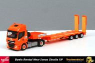 Herpa 309318 Boels Rental Iveco Stralis XP semi dieplader