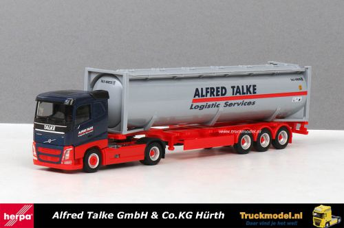 Herpa 309363 Alfred Talke Volvo FH04 40ft silocontainer trailer