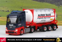 Herpa 312868 Alfred Talke Mercedes StreamSpace smal tankcontainertrailer