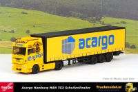 Herpa 313094 Acargo MAN TGX XXL Euro 6 Facelift trekker schuifzeiltrailer