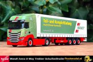 Herpa 313438 Wandt Iveco S-Way trekker schuifzeiltrailer