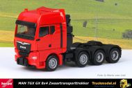 Herpa 313520 MAN TGX GX 8x4 Rode Zwaartransporttrekker