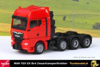 Herpa 313520 MAN TGX GX 8x4 Rode Zwaartransporttrekker