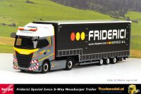 Herpa 313629 Friderici Iveco S-Way Meusburger schuifzeil semi dieplader