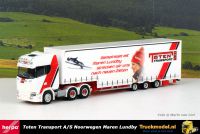 Herpa 313988 Toten Transport Maren Lundby Scania S HL schuifzeil volumeoplegger