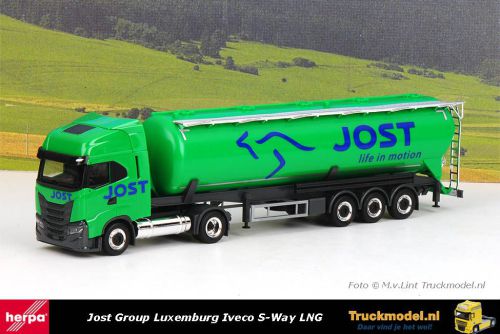 Herpa 315609 Jost Group Iveco S-Way kipper silotrailer