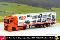 Herpa 316118 Kruger Jubileumtruck MAN TGX GX Kastentrailer