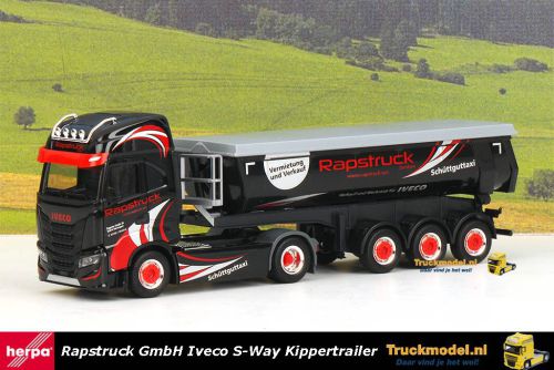 Herpa 316125 Rapstruck Iveco S-Way Kippertrailer