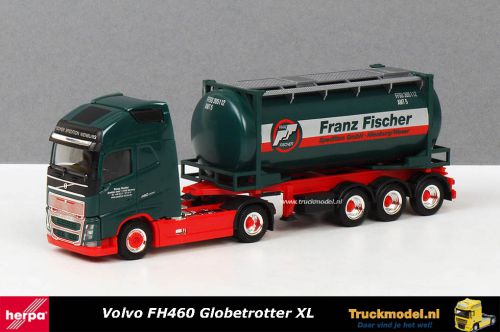 Herpa Exclusief 5037 Franz Fischer Volvo FH460 XL Swaptankcontainer trailer